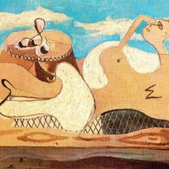 Georges Braque "Nude Reclining on the Pedestal" – Surrealist Nude Painting Reproduction