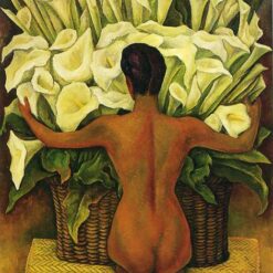 Diego Rivera 'Nude with Calla Lilies' Oil Painting Reproduction – Art Deco Nude