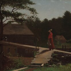 Old Mill (The Morning Bell) by Winslow Homer: Realism Genre Painting on Canvas