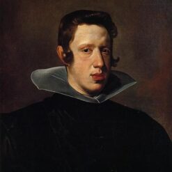 Velázquez’s Philip IV – 1623 Baroque Royal Portrait Oil Painting Replica for Historical Art Collectors