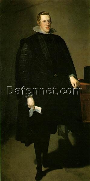 Philip IV of Spain by Diego Velázquez – 1624 Baroque Portrait Oil Painting Reproduction