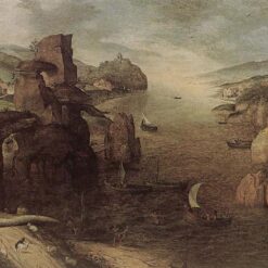 Landscape with Christ Appearing to the Apostles at the Sea of Tiberias – Oil Painting by Pieter Bruegel the Elder, 1553