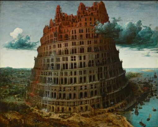 The ‘Little’ Tower of Babel – Oil Painting by Pieter Bruegel the Elder, 1563