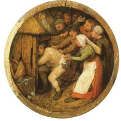 The Drunkard Pushed into the Pigsty – A Northern Renaissance Masterpiece by Pieter Bruegel the Elder