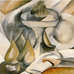 Georges Braque "Plate and Fruit Dish" – Cubist Still Life Oil Painting Reproduction