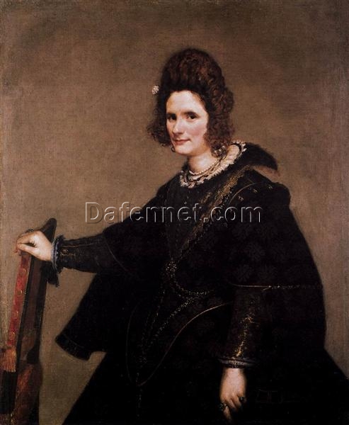 Portrait of a Lady by Velázquez – 1633 Baroque Spanish Portrait Oil Painting Reproduction