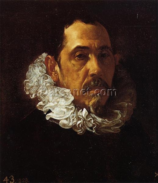 Buy Diego Velázquez Portrait of a Bearded Man – 17th Century Baroque Oil Painting on Canvas for Traditional Décor