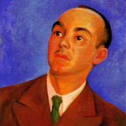 Diego Rivera 'Portrait of Carlos Pellicer' Social Realism Oil Painting – Iconic 1942 Portrait