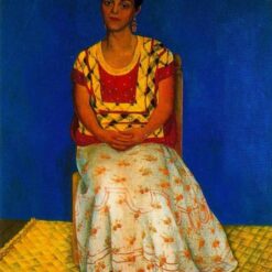 Diego Rivera 'Portrait of Cuca Bustamante' Naïve Art Oil Painting – Iconic 1946 Portrait