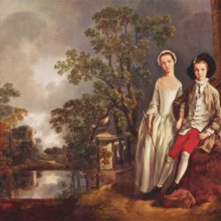 INSPIRED BY Thomas Gainsborough – Custom Rococo Portrait of Heneage Lloyd and Lucy | DaFen Village Studio