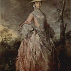 Thomas Gainsborough Mary, Countess Howe Portrait (c.1760) – Elegant Rococo Oil Painting