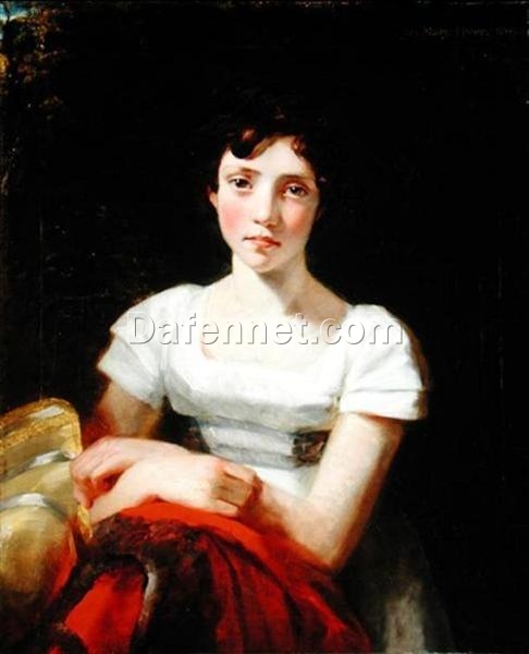 Custom Oil Painting Reproduction of Portrait of Mary Freer by John Constable (1809) – Romantic Style Canvas Art