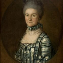 INSPIRED BY "Portrait of Mrs. John Bolton" by Thomas Gainsborough – Personalized Rococo Oil Portrait | DaFen Village Studio