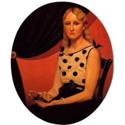 Portrait of Nan by Grant Wood – 1933 Regionalism Portrait Oil Painting Reproduction | Handcrafted Art from DaFen Village Studio