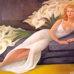 Diego Rivera 'Portrait of Natasha Zakólkowa Gelman' Oil Painting Reproduction – Art Deco Portrait