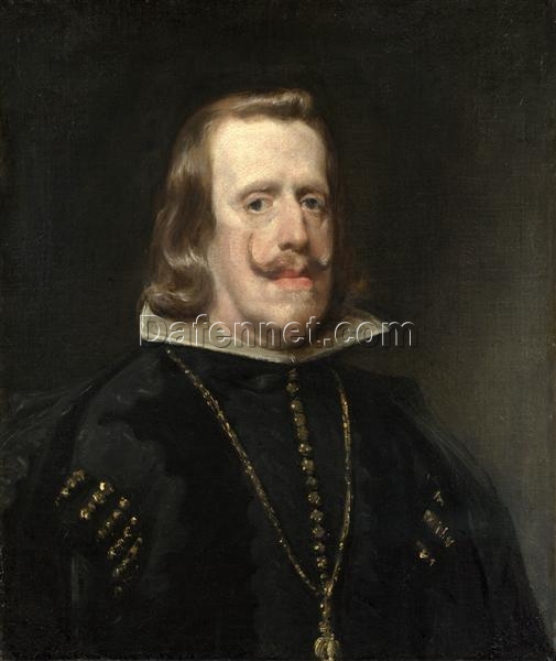 Velazquez Portrait of Philip IV – Classic Baroque Painting Reproduction (1656)