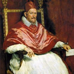 Velázquez Pope Innocent X Oil Painting Reproduction – 1650 Baroque Masterpiece for Classic Interiors