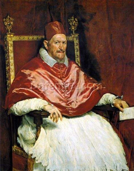 Velázquez Pope Innocent X Oil Painting Reproduction – 1650 Baroque Masterpiece for Classic Interiors
