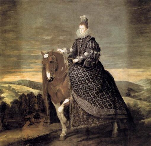 Queen Margaret of Austria – Baroque Portrait by Velázquez, Oil Painting Reproduction for Art Collectors