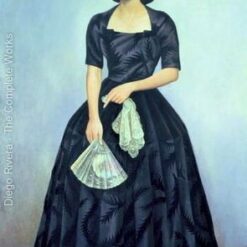 Diego Rivera 'Portrait of Senora Dona Evangelina Rivas de LaChica' Art Deco Oil Painting – Iconic 1949 Portrait