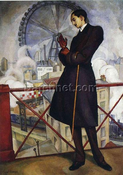 Mexican Cubist Masterpiece – Rivera’s 1913 ‘Best Maugard’ Portrait Reproduction for Gallery Walls