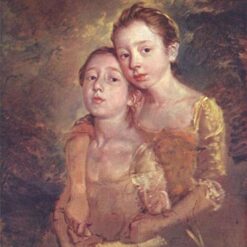 INSPIRED BY Thomas Gainsborough – "Portrait of the Artist’s Daughter with a Cat" Custom Rococo Oil Painting | DaFen Village Studio