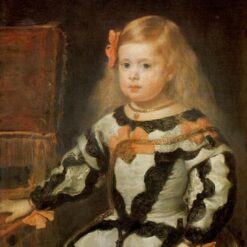 Infanta Maria Marguerita by Velazquez – Spanish Royal Portrait Reproduction (1654)