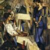 Diego Rivera 'Portrait of Two Women' Oil Painting Reproduction – Cubist Portrait