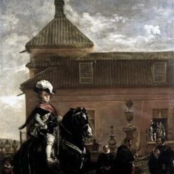 Velazquez Baroque Portrait – Prince Baltasar Carlos and Count Duke of Olivares at the Royal Mews