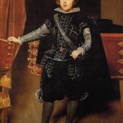 Prince Balthasar Carlos by Velazquez – 1639 Baroque Royal Portrait Oil Reproduction