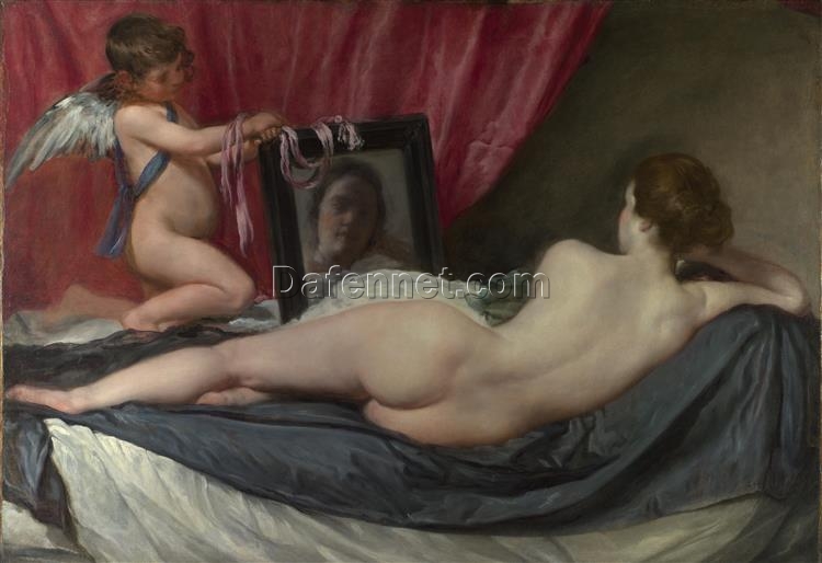 The Rokeby Venus by Diego Velázquez – 1644–1648 Baroque Mythological Oil Painting Replica on Canvas