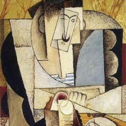 Diego Rivera 'Sailor at Breakfast' Cubism Oil Painting – Genre Painting for Home Décor