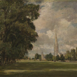 Salisbury Cathedral from Lower Marsh Close – John Constable 1820 Oil on Canvas Landscape