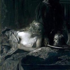 Benjamin Constant’s Salomé with the Head of John the Baptist – Hand-Painted Oil Reproduction