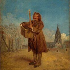 Savoyard with a Marmot by Antoine Watteau – 1715 Rococo Genre Oil Painting Reproduction | Custom Art from DaFen Village Studio