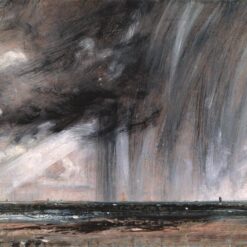 John Constable Seascape Study with Rain Cloud (c.1827) – Romanticism Oil Reproduction