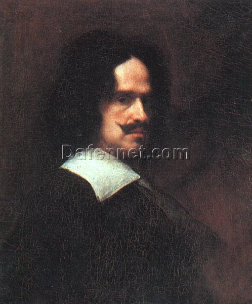 Velazquez Self-Portrait – Baroque Oil Painting Reproduction (1643) from DaFenVillage Studio