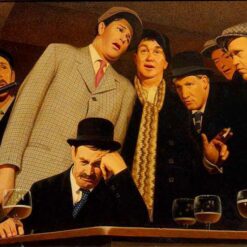 Custom Reproduction of ‘The Sentimental Folk Song’ by Grant Wood – Vintage American Genre Painting on Canvas