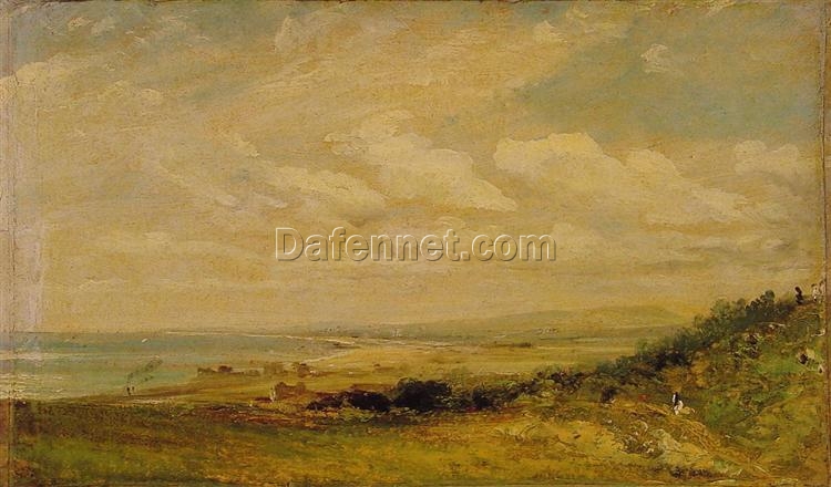 Shoreham Bay near Brighton by John Constable – Romantic Landscape Oil Painting Replica