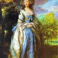 Museum-Quality Lady Sheffield Portrait - Gainsborough 1786 Rococo-Style Oil Painting Reproduction - Custom Sizes Available - Dafen Village Studio Masterpiece