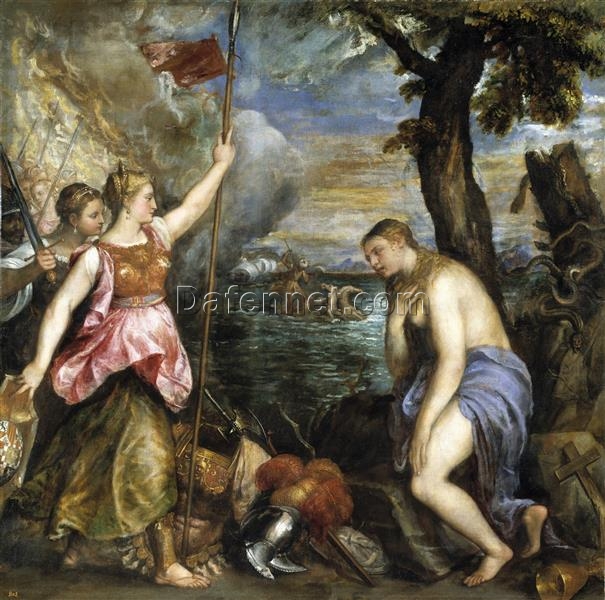 Titian’s Spain Succouring Religion – Mannerist Allegorical Painting, c.1575