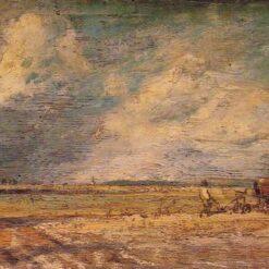 John Constable Spring Ploughing (1821) – English Landscape Painting in Oil, Romanticism