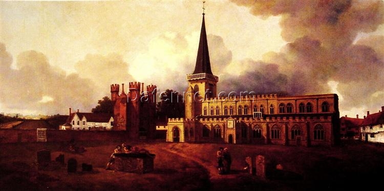 St. Mary’s Church Hadleigh by Thomas Gainsborough (c.1748-1750) – Rococo Landscape