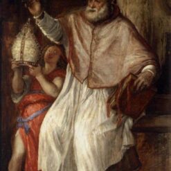 St. Nicholas by Titian – Mannerist Religious Painting, c.1563