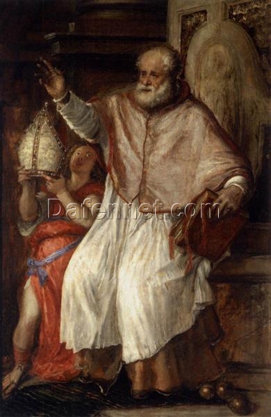 St. Nicholas by Titian – Mannerist Religious Painting, c.1563