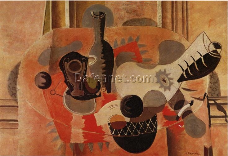 Georges Braque “Still Life with Guitar” – Cubist Still Life Oil Painting Reproduction