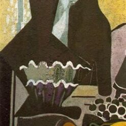 Cubist Still Life with Lobster – Georges Braque 'Nature Morte avec Lobster', 1948, Hand-Painted Oil on Canvas