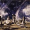 John Constable Stonehenge (1835) – Romanticism Landscape Watercolor Reproduction