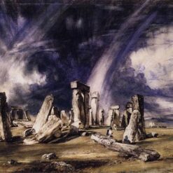 John Constable Stonehenge (1835) – Romanticism Landscape Watercolor Reproduction