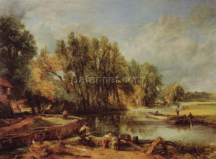 John Constable Stratford Mill (c.1820) – Romantic Landscape Oil Painting for Home Decor
